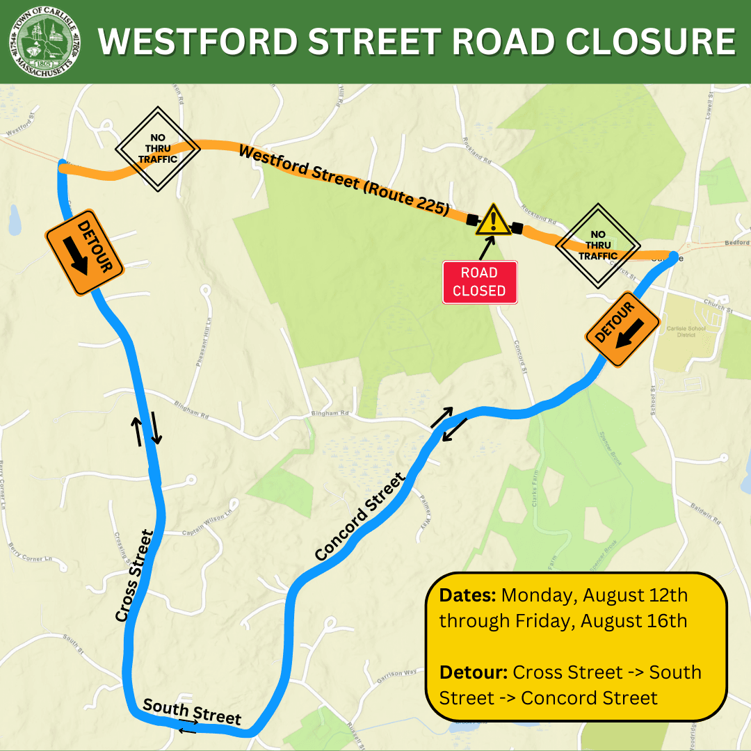 Westford Street Road Closure