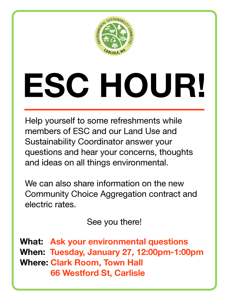 A flier advertising an ESC event held on January 27, 2026